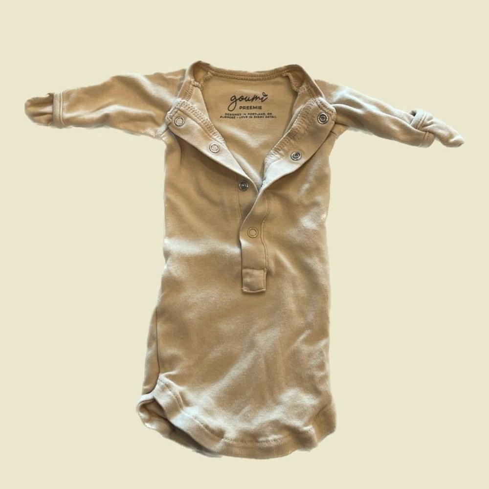 Goumi Kids Sandstone Premie Gown